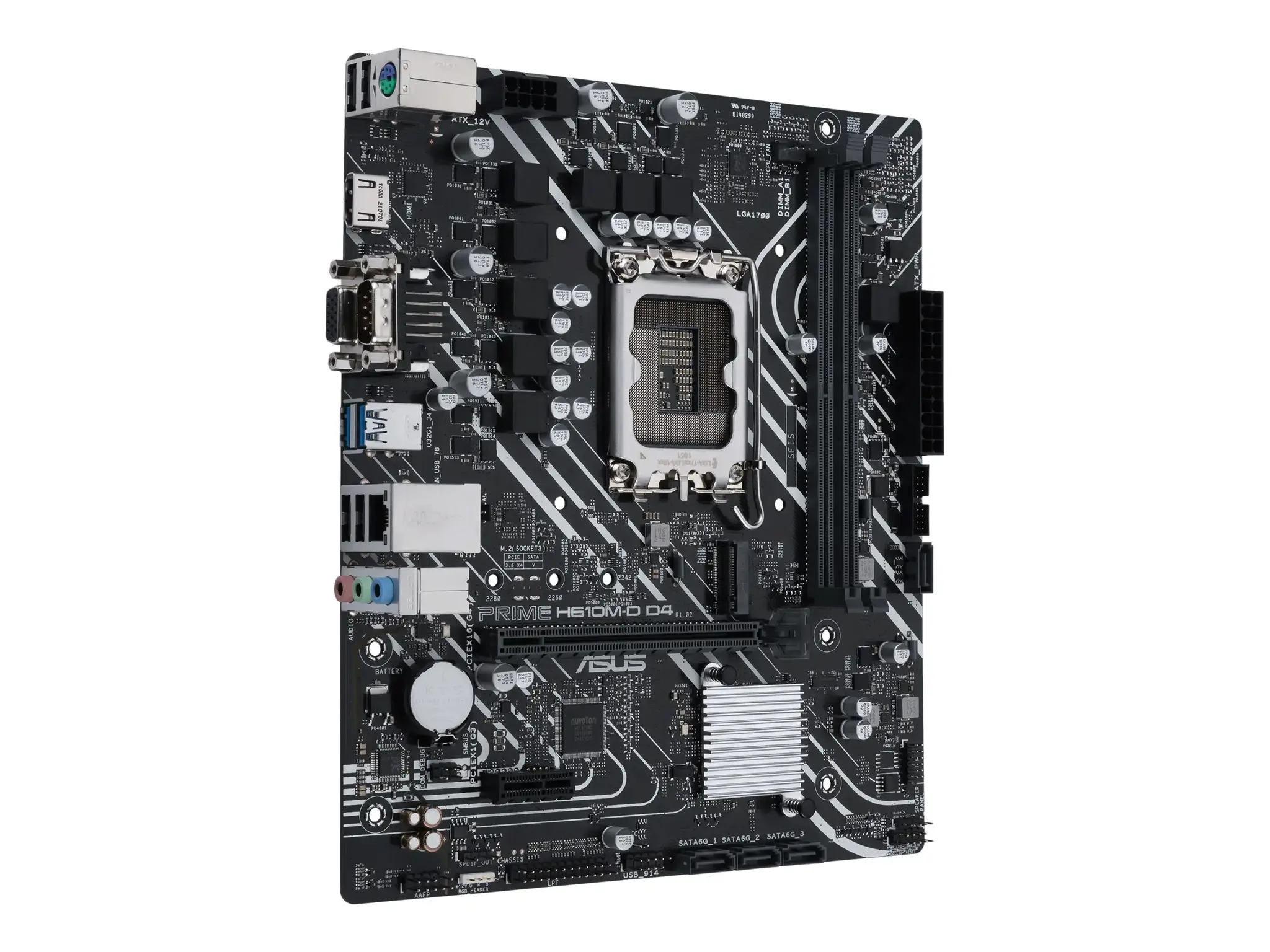 ASUS PRIME H610M-D D4, "Intel", LGA 1700, "Intel® Celeron®", "Intel® Core™ i3", "Intel® Core™ i3", "Intel® Core™ i5", "Intel® Core™ i7", "Intel® Core™ i9",..., DDR4-SDRAM, 64 GB, DIMM