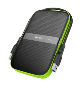 SILICONPOW SP010TBPHDA60S3K Išorinis kietasis diskas Silicon Power Armor A60 2.5 1TB USB 3.0, IPX4, juodas