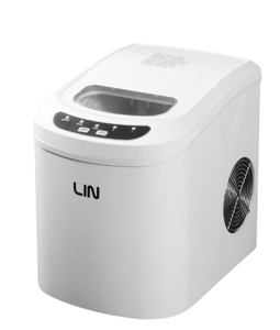 Nešiojamas ledo kubelių gaminimo įrenginys LIN ICE PRO-W12 baltas