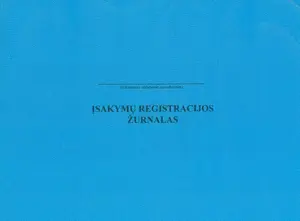 Įsakymų registracijos žurnalas A4 0181