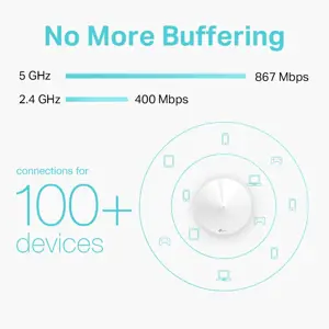 "TP-Link Deco M5" rinkinys (1 pakuotė) AC1300, 867 Mbit/s, 400 Mbit/s, 867 Mbit/s, 10,100,1000 Mbit/s, IEEE 802.11a, IEEE 802.11ac, IEEE 802.11b, IEEE 802.11g, IEEE 802.11n, kelių vartotojų MIMO