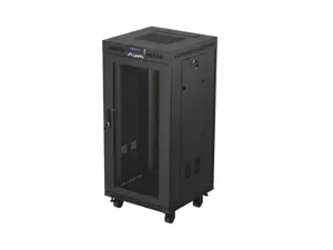 Lanberg FF01-6624-23BL rack cabinet 24U Freestanding rack Black