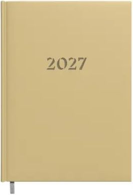 Darbo knyga-kalendorius 2027m. A5 smėlio sp.