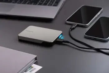 TOSHIBA 2 TB EXTERNAL HDD - CANVIO FLEX (WARM SILVER)
