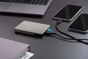 TOSHIBA 2 TB EXTERNAL HDD - CANVIO FLEX (WARM SILVER)