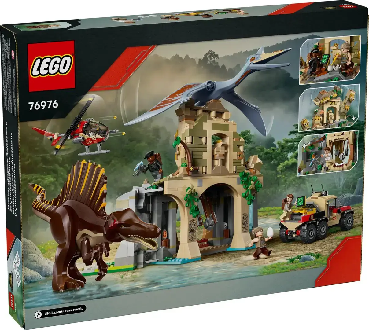 LEGO JURASSIC WORLD 76976 Spinosaurus & Quetzalcoatlus Air Mission