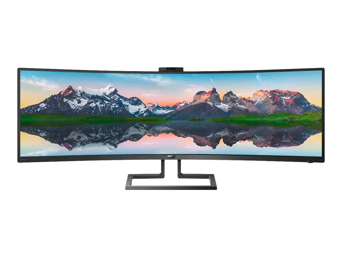 Monitorius Philips P Line 32:9 SuperWide curved LCD display 499P9H/00, 124 cm (48.8"), 5120 x 1440 pixels, UltraWide Dual Quad HD, LCD, 5 ms, Black