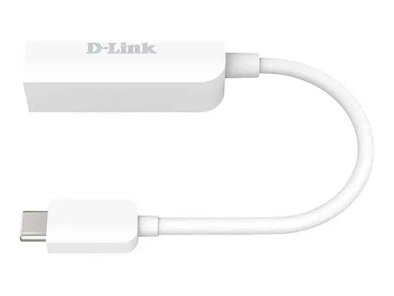 D-Link USB-C ir 2,5G Ethernet adapteris DUB-E250, laidinis, USB Type-C, Ethernet, 2500 Mbps, baltas