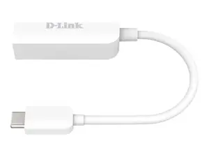 D-Link USB-C ir 2,5G Ethernet adapteris DUB-E250, laidinis, USB Type-C, Ethernet, 2500 Mbps, baltas