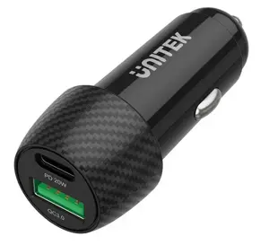 "UNITEK" AUTOMOBILINIS ĮKROVIKLIS 38 W, USB-A USB-C, QC3.0, P1400A