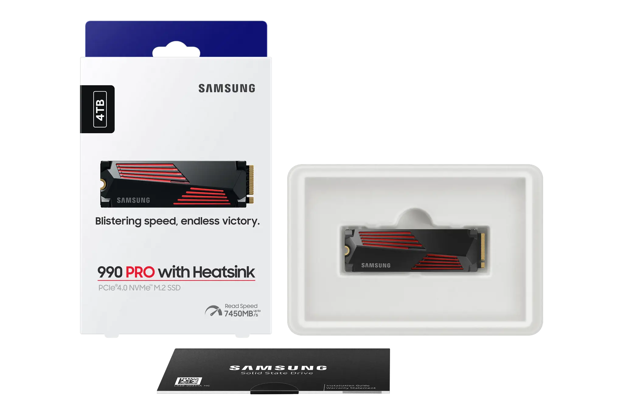 SSD diskas Samsung 990 PRO with Heatsink 4 TB, M.2, PCI Express 4.0