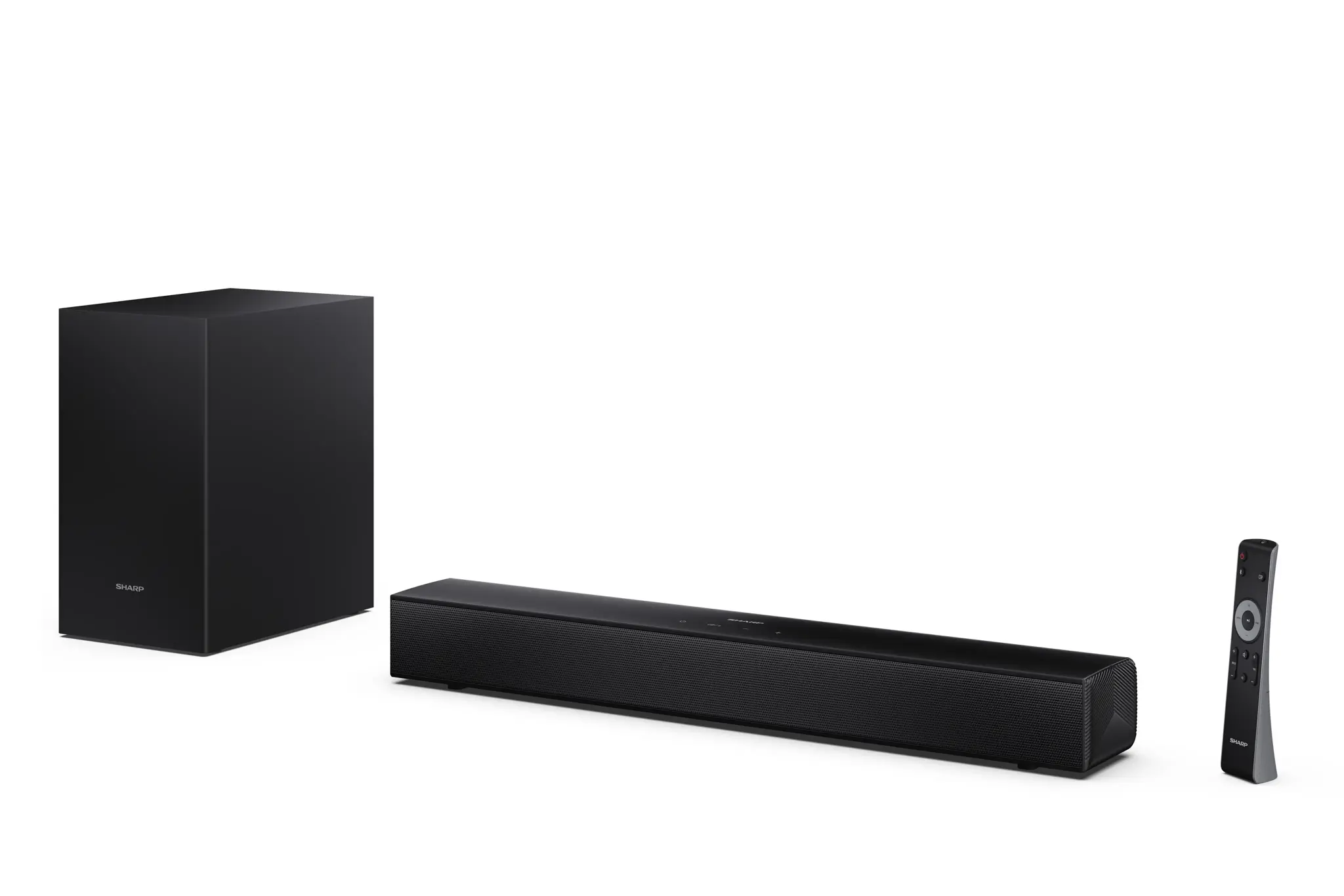 Sharp HT-SBW121 Compact 2.1 Soundbar with Wireless Subwoofer | Sharp