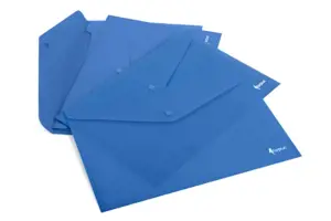 Aplankas-vokelis su spaude Forpus, A4, plastikinis, mėlynas
