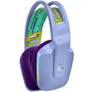 LOGITECH G733 LIGHTSPEED belaidės RGB žaidimų ausinės - LILAC