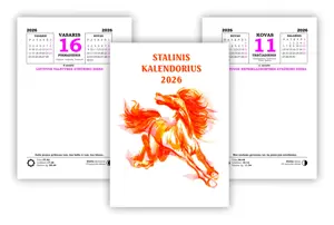 Stalo kalendorius 2026