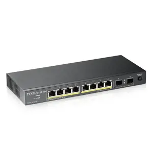 Zyxel GS1100-10HP v2, nevaldomas, Gigabit Ethernet (10/100/1000), maitinimas per Ethernet (PoE), montuojamas ant sienos