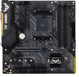 ASUS TUF Gaming B450M-Plus II, AMD, Socket AM4, AMD Ryzen™ 3, 2 kartos AMD Ryzen™ 3, 3 kartos AMD Ryzen™ 3, 3 kartos AMD Ryzen™ 3, AMD Ryzen™ 5, 2..., DDR4-SDRAM, 128 GB, DIMM
