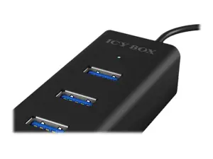 ICYBOX IB-HUB1409-U3 IcyBox 4x USB 3.0 prievadų šakotuvas, juodas