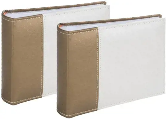 Albumas B 10x15/100M Lux, žalias auksas 2vnt.