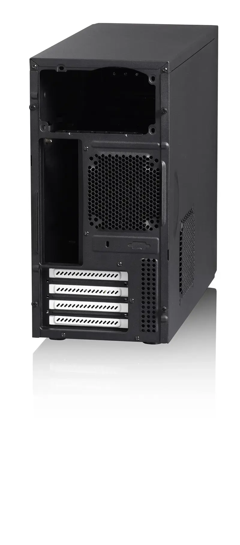 Fractal Design Core 1000 USB 3.0, Midi Tower, kompiuteris, juodas, DTX, micro ATX, Mini-ITX, 14,8 cm, 35 cm