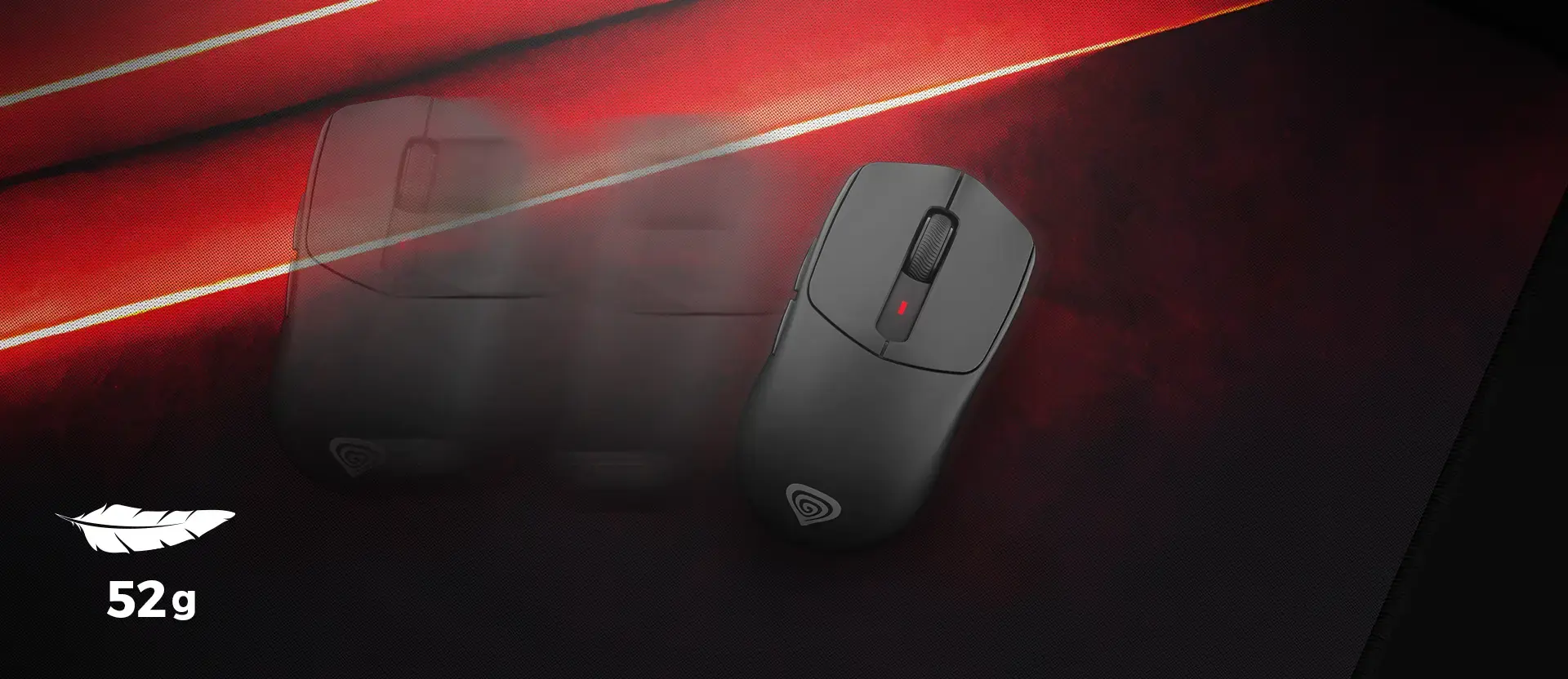 Genesis ZIRCON 500 G2 | Gaming Mouse | Wireless/Wired | 2.4 GHz, Bluetooth, USB | Black
