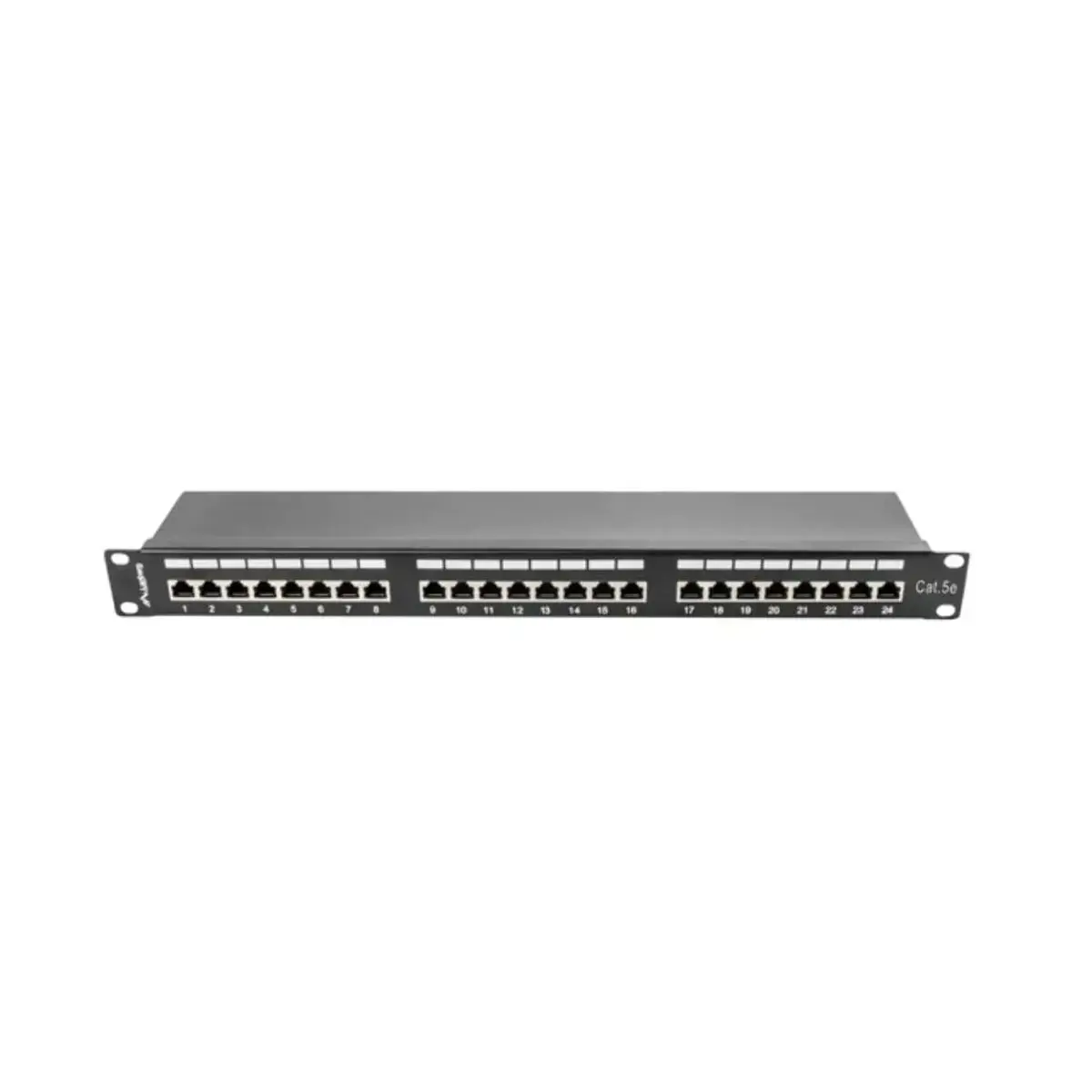 LANBERG PPS5-1024-B Lanberg Patch Panel 24 prievadų 1U, kat. 5e, ekranuota, juoda