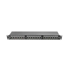 LANBERG PPS5-1024-B Lanberg Patch Panel 24 prievadų 1U, kat. 5e, ekranuota, juoda
