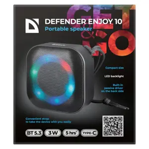 BLUETOOTH SPEAKER DEFENDER ENJOY 10 3W CZARNY