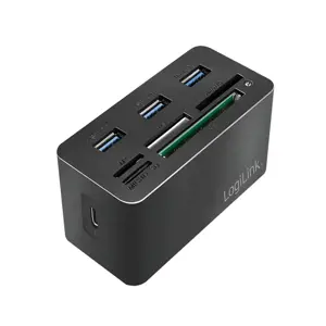 USB3.2 Gen 1 doko stotelė, 8 prievadai, mini, juoda