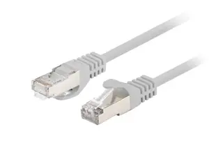 Patchcord cat.6 FTP 0.5M 10 vnt. fluke pass pilkos spalvos