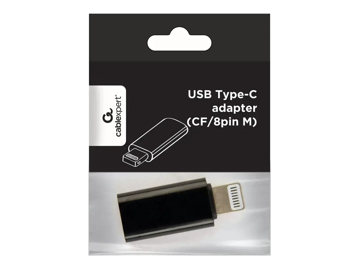 GEMBIRD A-USB-CF8PM-01 Gembird USB Type-C adapteris (CF/8 pin M), juodas