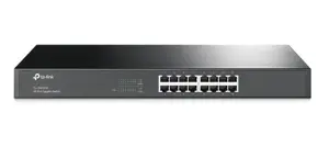 "TP-Link" 16 prievadų "Gigabit" tinklo komutatorius, nevaldomas, "Gigabit Ethernet" (10/100/1000), dvipusis duomenų perdavimas, montuojamas į stovą, 1U