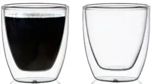 Stiklinė DOUBLE Espresso, borosilikatinis stiklas, 80 ml, D 5,9 cm, H 6,4 cm, 2 vnt