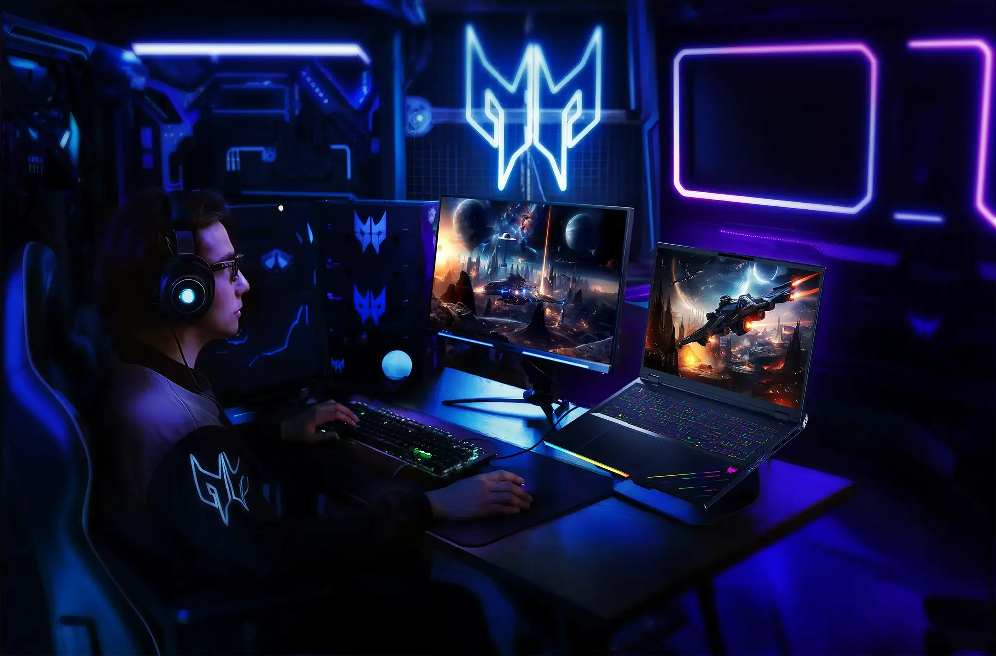 Nešiojamas kompiuteris Acer Predator Helios 18 AI PH18-73-96JA, 275HX, 2 TB, 18 Coliai, Windows 11 Home