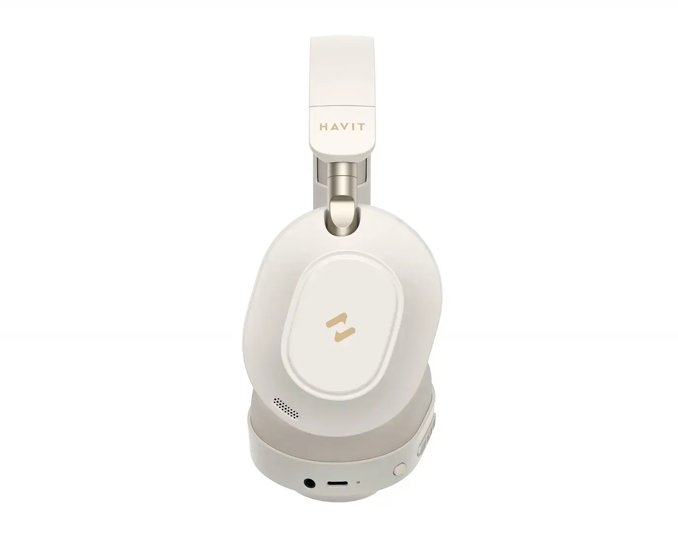 Havit H668BT - BT cordless headphones, beige