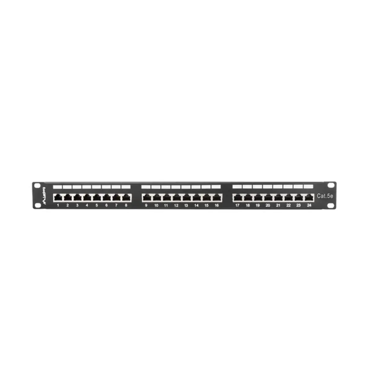 LANBERG PPS5-1024-B Lanberg Patch Panel 24 prievadų 1U, kat. 5e, ekranuota, juoda