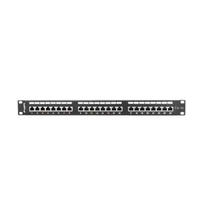 LANBERG PPS5-1024-B Lanberg Patch Panel 24 prievadų 1U, kat. 5e, ekranuota, juoda
