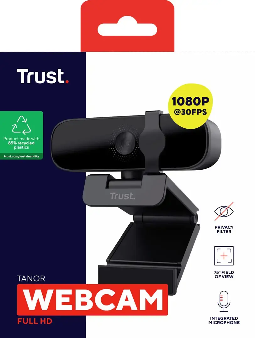Trust Tanor - 1080p Full HD webcam (black)