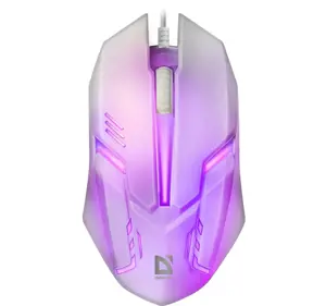 PELĖ DEFENDER CYBER MB-560L BALTA 7 SPALVŲ APŠVIETIMAS