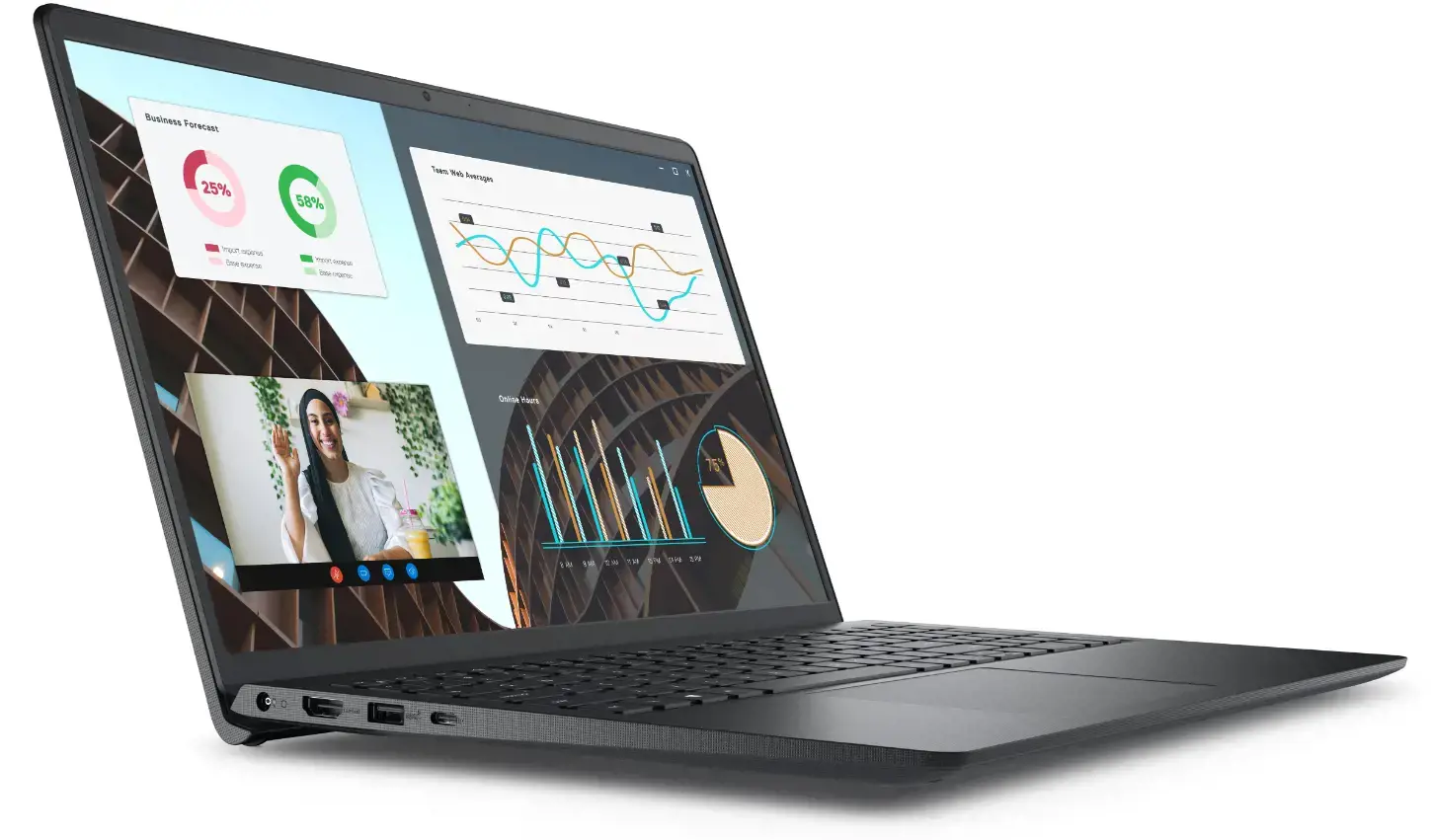 Nešiojamas kompiuteris Dell Vostro 15 3530, i5-1335U, 256 GB, 15,6 Coliai, Windows 11 Home, Intel UHD