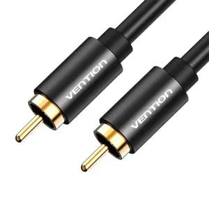 RCA (Cinch) kabelis Vention VAB-R09-B150 vyriškas-vyriškas, 1,5 m (juodas)