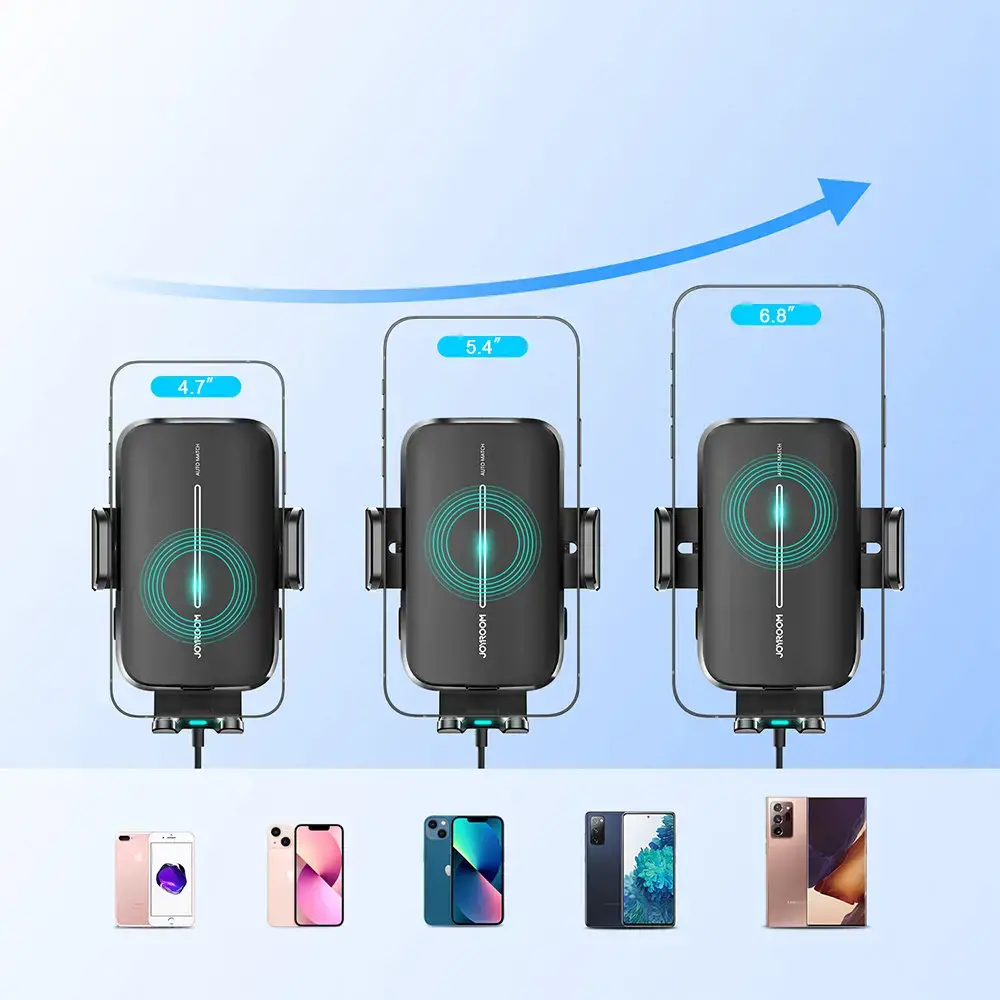 Joyroom car holder with wireless charger 15W for cockpit dashboard black (JR-ZS245)