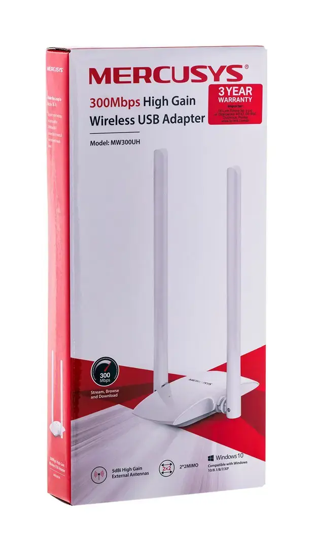 "Mercusys" 300Mbps didelės spartos belaidis USB adapteris