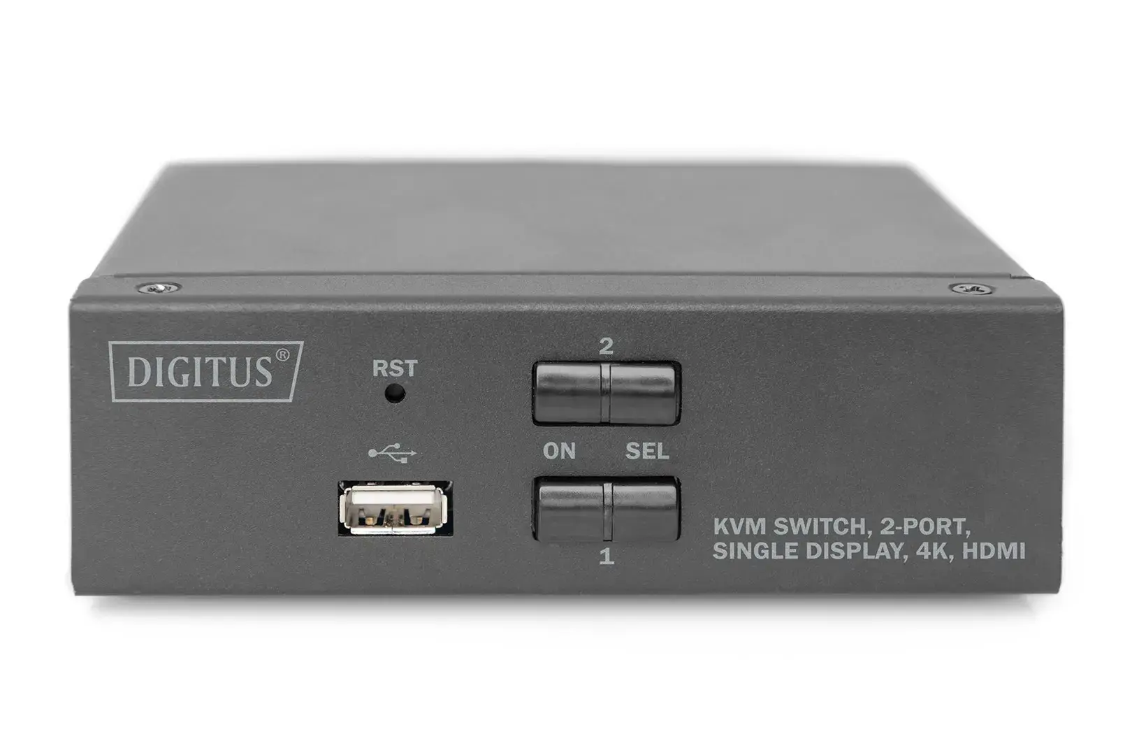 DIGITUS KVM perjungiklis 2x1 HDMI 2 prievadai su vienu ekranu 4K/30Hz FreeSync