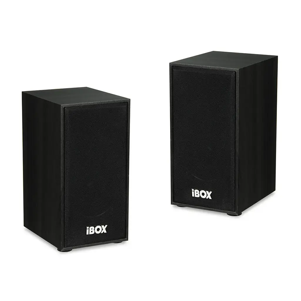 "IBOX IGLSP1B" GARSIAKALBIAI "I-BOX 2.0 SP1" JUODOS SPALVOS