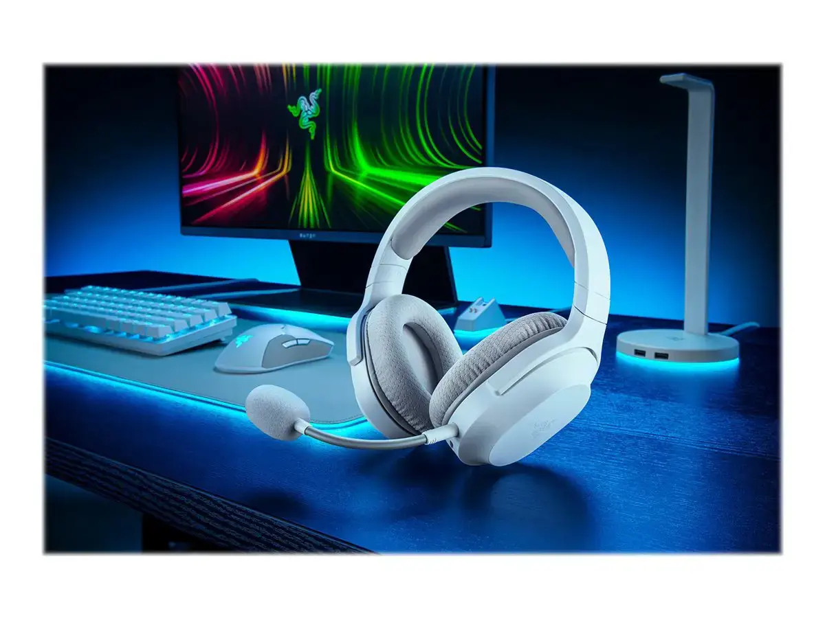 RAZER "Barracuda X 2022" ausinės - gyvsidabrio baltumo