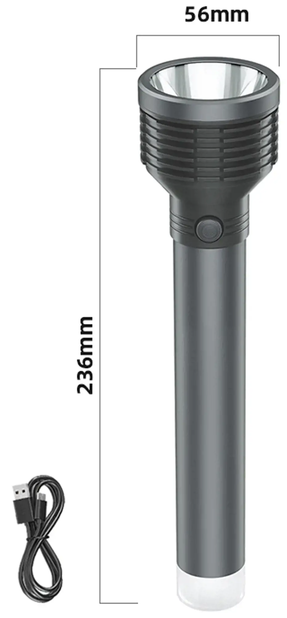 Platinet žibintuvėlis 5W 2400mAh, pilkos spalvos (45771)