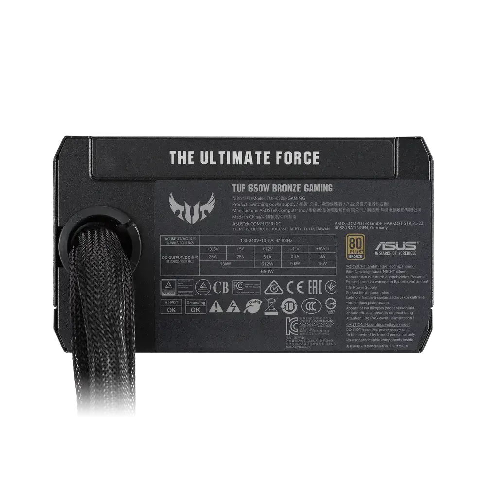 Maitinimo blokas ASUS 90YE00D1-B0NA00, 650 W, 80 PLUS Bronze