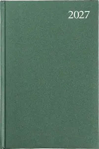Darbo knyga STANDARD 2027, PVC, A5, žalia LT
