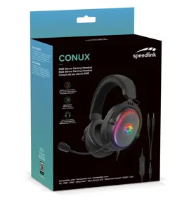 Speedlink headset Conux RGB, black (SL-860017-BK)